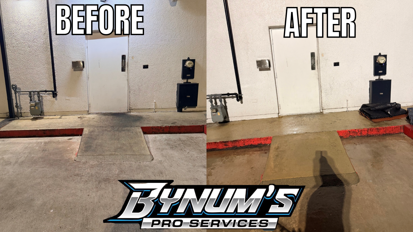 Before and after cleaning